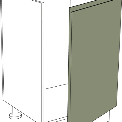 Mattgraue IKEA Metod Küchenfront für untere rechte Tür, modernes Design. - NovaFronten - Küchen Fronten - Modern - Matt - Untere Türen (rechts)