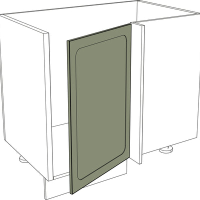 IKEA Metod Küchen Front matt grüne ovale Rahmen-Ecktür rechts 60x80 cm. - NovaFronten - Küchen Fronten - Rahmen (oval) - Matt - Ecktüren (rechts)