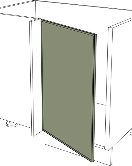 IKEA Metod Küchenfront schmale Rahmen-Holz Ecktür links, grün, 45x80 cm. - NovaFronten - Küchen Fronten - Rahmen (schmal) - Holz Fein - Ecktüren (links)