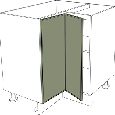 IKEA Metod Küchen Fronten schmale matte klappbare Ecktüren links 25x80 cm grün. - NovaFronten - Küchen Fronten - Rahmen (schmal) - Matt - Klappbare Ecktüren (links)