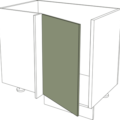 IKEA Metod Küchen Fronten Ecktür links in rustikalem Holzdesign, 45x80 cm. - NovaFronten - Küchen Fronten - Standard - Holz Rustikal - Ecktüren (links)
