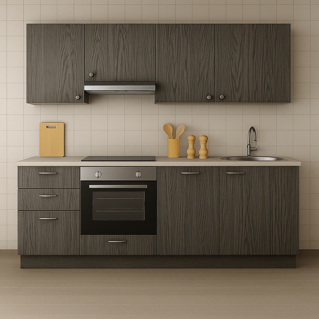 Komplettes Küchen Fronten Set - 3,5 m² - Standard - Holz Fein