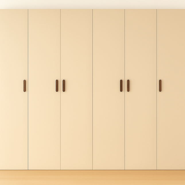 Komplettes Kleiderschrank Set - 300 x 58 x 236 cm - Iconic - Matt - Mit Seitenverkleidung