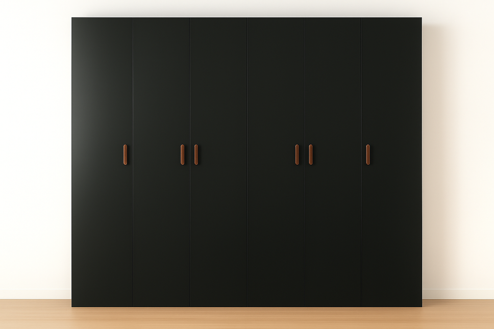 Komplettes Kleiderschrank Fronten Set - 300 x 58 x 236 cm - Iconic - Matt - Mit Seitenverkleidung