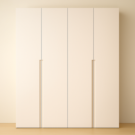 Komplettes Kleiderschrank Set - 200 x 37 x 200 cm - Modern - Matt - Mit Seitenverkleidung