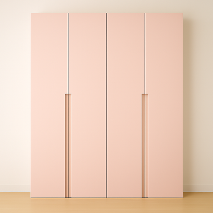 Komplettes Kleiderschrank Set - 200 x 37 x 200 cm - Modern - Matt - Mit Seitenverkleidung