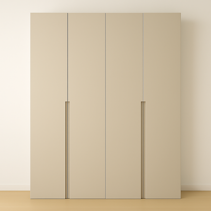 Komplettes Kleiderschrank Set - 200 x 37 x 200 cm - Modern - Matt - Mit Seitenverkleidung