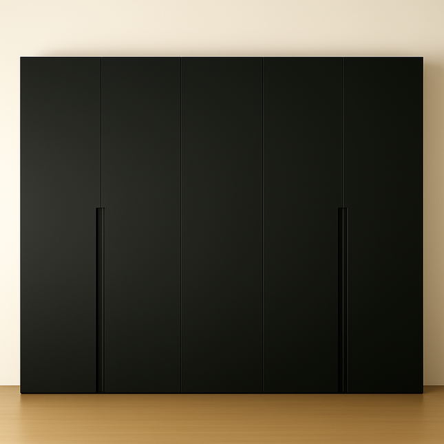 Komplettes Kleiderschrankfronten Set - 250 x 60 x 236 cm - Modern - Matt - Mit Seitenverkleidung