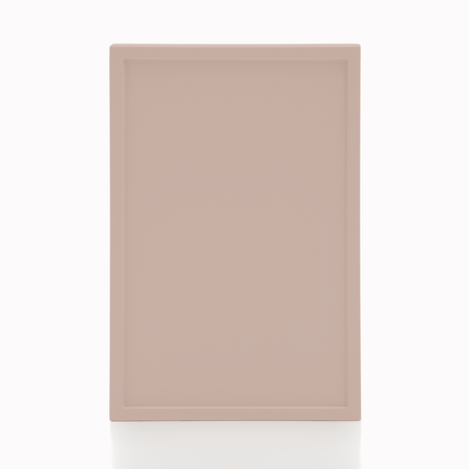 IKEA Metod Küchenfront mit schmalem Rahmen in mattem Rosé, Holzfein-Struktur. - NovaFronten - Küchen Fronten Konfigurator - Rahmen (schmal) - Holz Fein