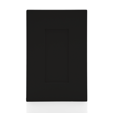 Matt schwarze Küchenfront aus dem IKEA Metod Sortiment mit Rahmen, passend für Küchenfronten. - NovaFronten - Küchen Fronten Konfigurator - Rahmen (normal) - Matt