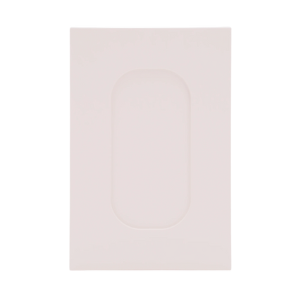 Weiß matte Küchenfront mit ovalem Rahmen für IKEA Metod Küchenfronten. - NovaFronten - Küchen Fronten Konfigurator - Rahmen (oval) - Matt