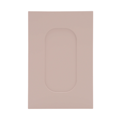 Mattierte ovale Küchenfront in zartem Sandton für IKEA Metod Küchenfronten. - NovaFronten - Küchen Fronten Konfigurator - Rahmen (oval) - Matt