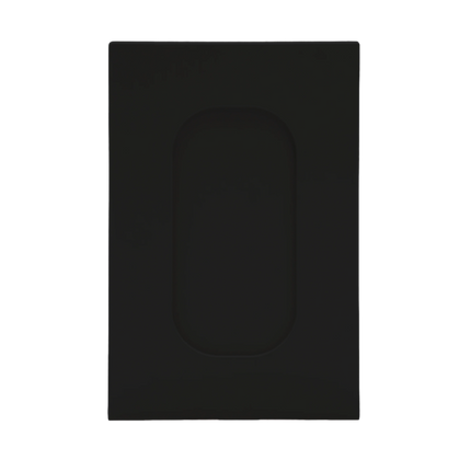 Schwarze matte Küchenfront mit ovalem Rahmen für IKEA Metod Küchenfronten. - NovaFronten - Küchen Fronten Konfigurator - Rahmen (oval) - Matt