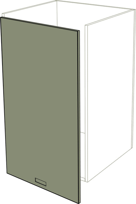 Küche IKEA Metod Fronten Iconic Matt Tür mit 3 cm linker Erweiterung in Grau. - NovaFronten - Küchen Fronten - Iconic - Matt - Türen + 3 cm Erweiterung (links)