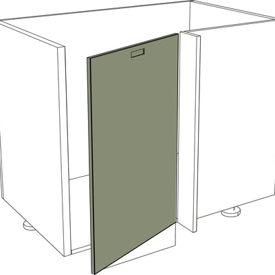 IKEA Metod matt grüne rechte Ecktür Front für Küchenunterschrank, 45x80 cm. - NovaFronten - Küchen Fronten - Iconic - Matt - Ecktüren (rechts)