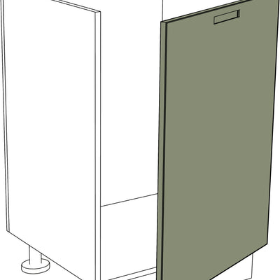 Küchenfront IKEA Metod Iconic grün matte Holzoptik Untere Tür rechts 40x80 cm. - NovaFronten - Küchen Fronten - Iconic - Holz Fein - Untere Türen (rechts)