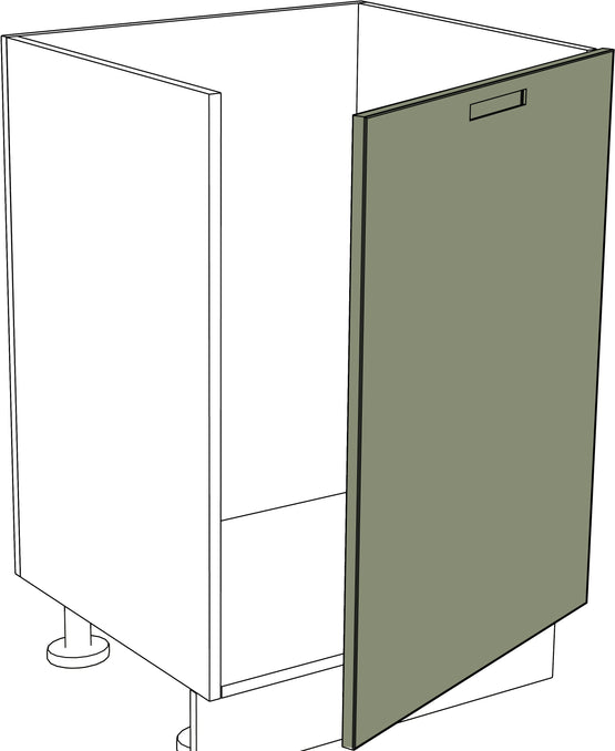 Küchenfront IKEA Metod Iconic grün matte Holzoptik Untere Tür rechts 40x80 cm. - NovaFronten - Küchen Fronten - Iconic - Holz Fein - Untere Türen (rechts)