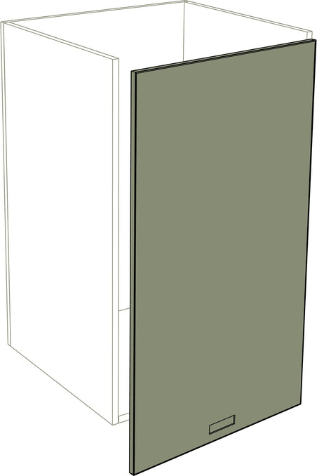 Mattgraue IKEA Metod Küchenfront mit schmalem Griff, 3 cm rechte Erweiterung, Türform. - NovaFronten - Küchen Fronten - Iconic - Matt - Türen + 3 cm Erweiterung (rechts)