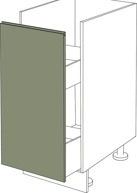 Mattgraue IKEA Metod Front für ausziehbaren Unterschrank, 30 x 80 cm, modernes Design. - NovaFronten - Küchen Fronten - Modern - Matt - Unterschrank ausziehbar