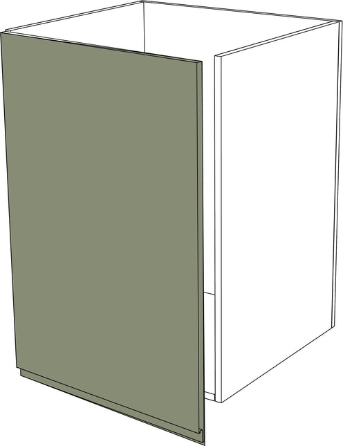 Matte grüne IKEA Metod Küchenfront mit 3 cm linker Erweiterung, moderne Fronttür. - NovaFronten - Küchen Fronten - Modern - Matt - Türen + 3 cm Erweiterung (links)