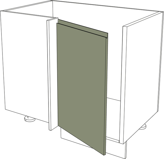 IKEA Metod Küchen Fronten Ecktür links modern matt grün 45x80 cm. - NovaFronten - Küchen Fronten - Modern - Matt - Ecktüren (links)