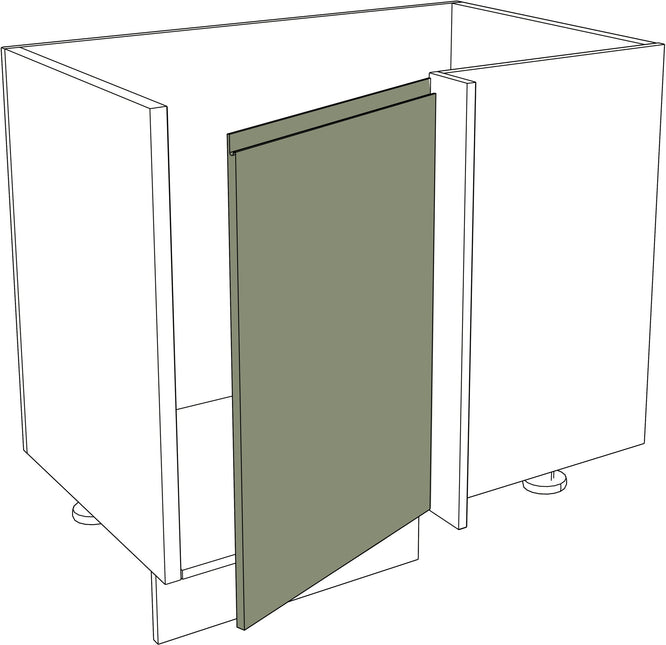IKEA Metod Fronten matte rechte Eckküchentür in grün, 45 x 80 cm. - NovaFronten - Küchen Fronten - Modern - Matt - Ecktüren (rechts)
