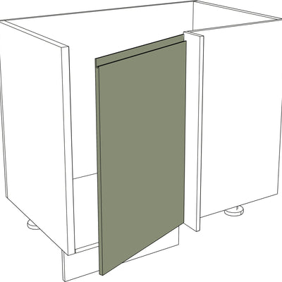 IKEA Metod Küchen Front Ecktür rechts in modernem Holz Fein Design, Größe 45 x 80 cm. - NovaFronten - Küchen Fronten - Modern - Holz Fein - Ecktüren (rechts)