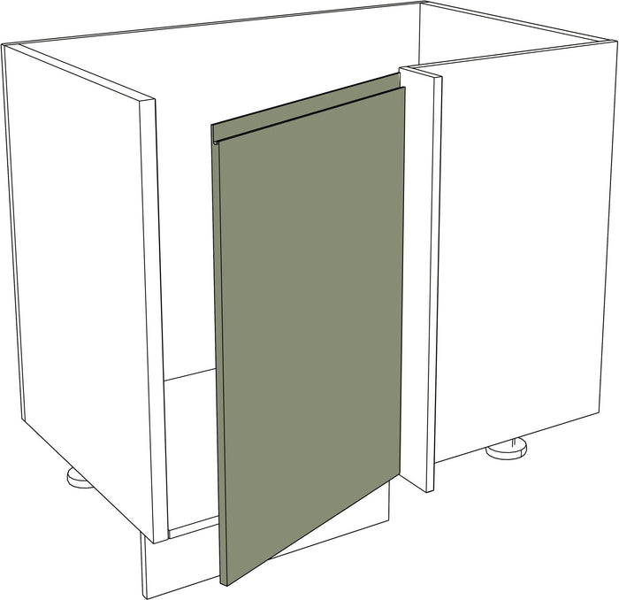 IKEA Metod Küchen Front Ecktür rechts in modernem Holz Fein Design, Größe 45 x 80 cm. - NovaFronten - Küchen Fronten - Modern - Holz Fein - Ecktüren (rechts)