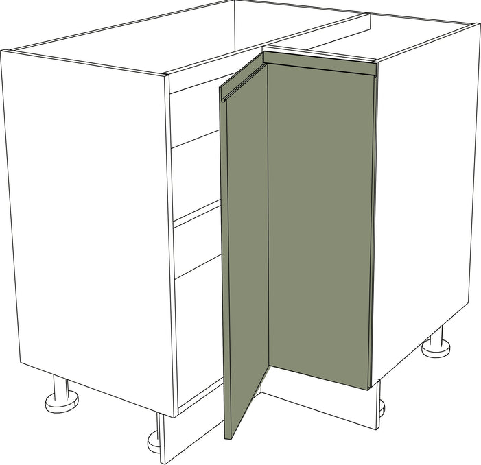 Küchen Fronten - Modern - Matt - Klappbare Ecktüren (rechts)