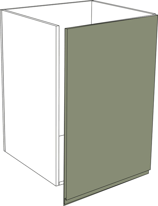 IKEA Metod Fronten Küchen Tür in modernem Holzfein-Design mit 3 cm Erweiterung rechts in Grau. - NovaFronten - Küchen Fronten - Modern - Holz Fein - Türen + 3 cm Erweiterung (rechts)