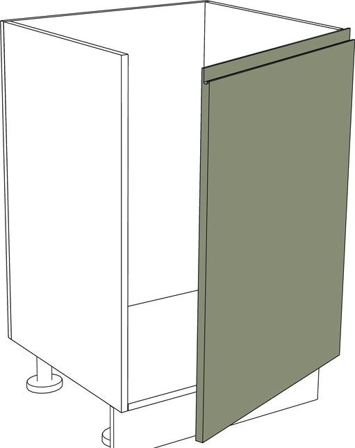 Mattgraue IKEA Metod Küchenfront für untere rechte Tür, modernes Design. - NovaFronten - Küchen Fronten - Modern - Matt - Untere Türen (rechts)