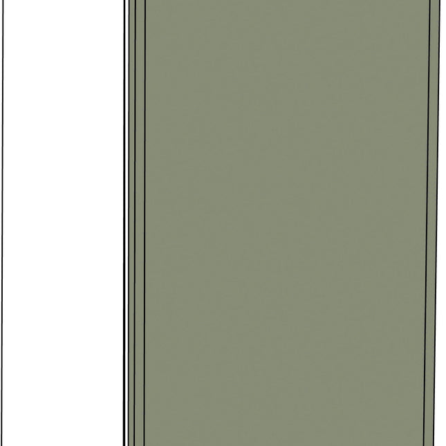 Schrank Fronten - Rahmen (schmal) - Matt - Türen Erweiterungen + 5,5 cm (rechts)