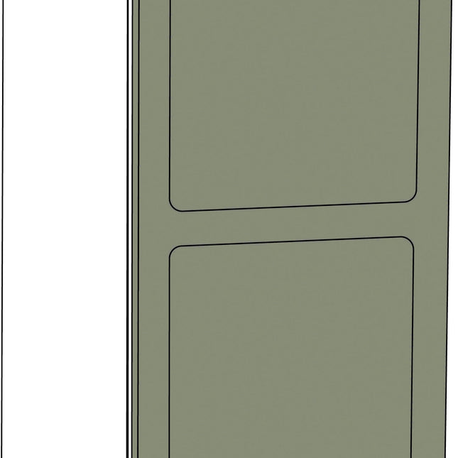 Schrank Fronten - Rahmen (oval) - Matt - Türen Erweiterungen + 5,5 cm (rechts)