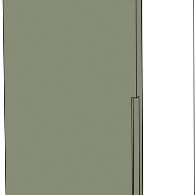 Schrank Fronten - Modern - Matt - Türen Erweiterungen + 5,5 cm (links)