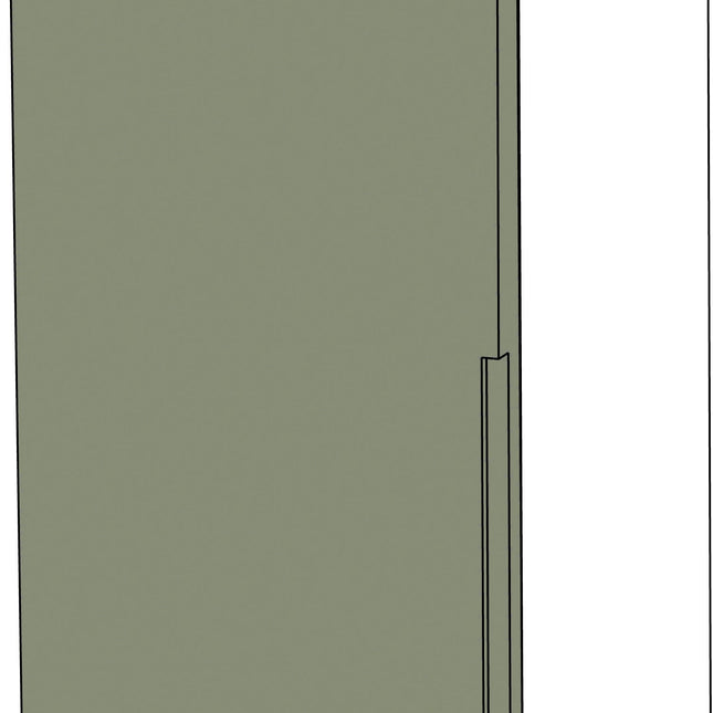 Schrank Fronten - Modern - Matt - Türen Erweiterungen + 5,5 cm (links)