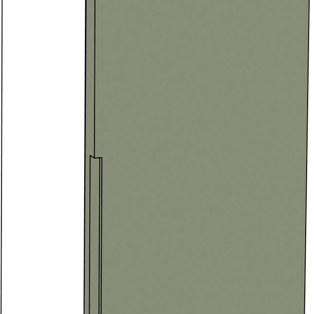 Schrank Fronten - Modern - Matt - Türen Erweiterungen + 5,5 cm (rechts)