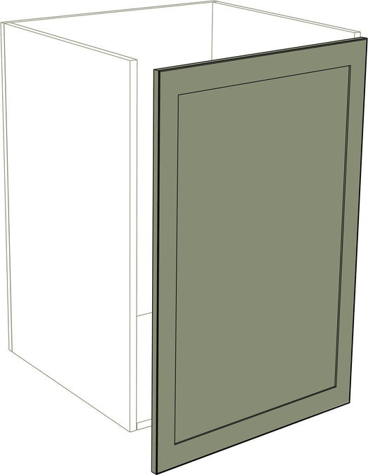 Küchen Fronten - Rahmen (normal) - Matt - Türen + 3 cm Erweiterung (rechts)