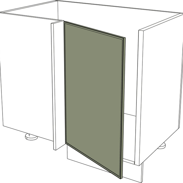 IKEA Metod Küchenfront schmale Rahmen-Holz Ecktür links, grün, 45x80 cm. - NovaFronten - Küchen Fronten - Rahmen (schmal) - Holz Fein - Ecktüren (links)