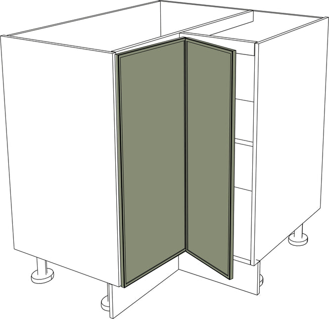 IKEA Metod Küchen Fronten schmale matte klappbare Ecktüren links 25x80 cm grün. - NovaFronten - Küchen Fronten - Rahmen (schmal) - Matt - Klappbare Ecktüren (links)