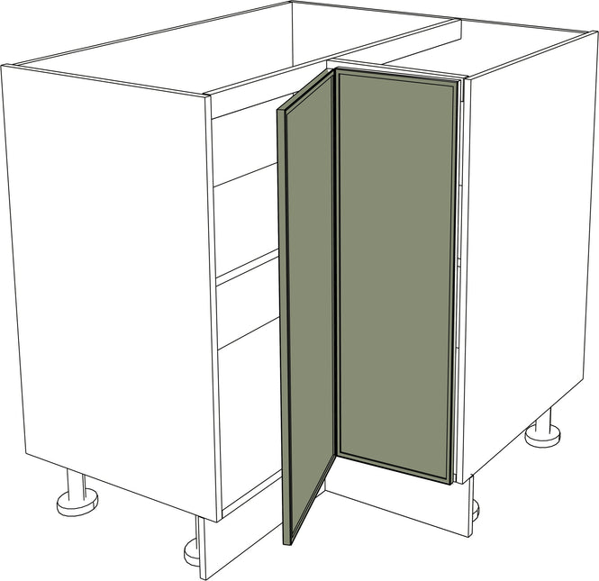 IKEA Metod Küchen Fronten schmale matte klappbare Ecktür rechts 25x80 cm in Grau. - NovaFronten - Küchen Fronten - Rahmen (schmal) - Matt - Klappbare Ecktüren (rechts)