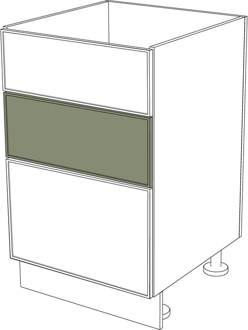 IKEA Metod Küchenfronten aus Holz, schmaler Rahmen, mittelgrüne Schubladenfront. - NovaFronten - Küchen Fronten - Rahmen (schmal) - Holz Fein - Schubladen