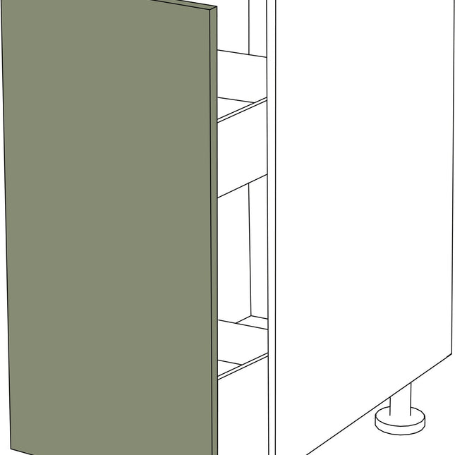 IKEA Metod Küchen Fronten Unterschrank ausziehbar 20x80 cm Holz fein grau. - NovaFronten - Küchen Fronten - Standard - Holz Fein - Unterschrank ausziehbar