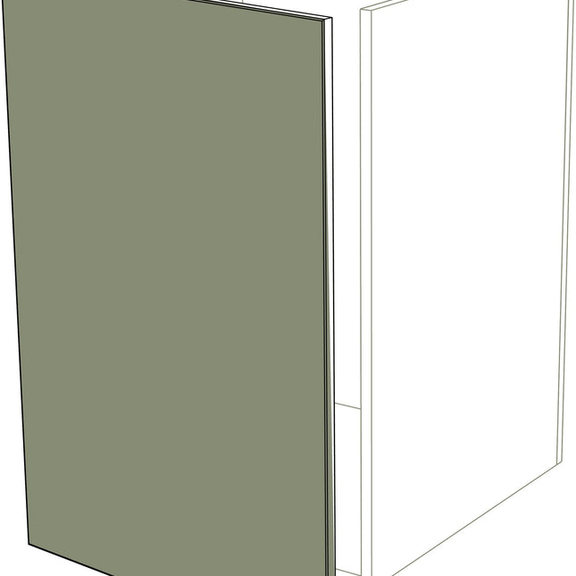 IKEA Metod Küchen Fronten Tür Erweiterung 3 cm Holz Fein grün matt, links, 30 x 63 cm. - NovaFronten - Küchen Fronten - Standard - Holz Fein - Tür Erweiterungen + 3 cm (links)