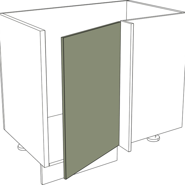 IKEA Metod Küchen Fronten Ecktür rechts Holz Fein grün 45x80 cm. - NovaFronten - Küchen Fronten - Standard - Holz Fein - Ecktüren Rechts