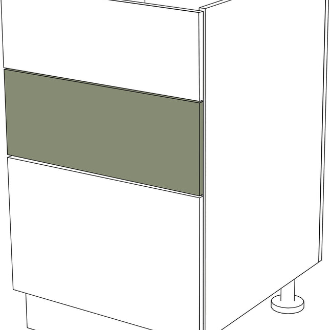 Küchen Schubladen Fronten in Holz Rustikal, passend für IKEA Metod, grau-grün, 40x20 cm. - NovaFronten - Küchen Fronten - Standard - Holz Rustikal - Schubladen