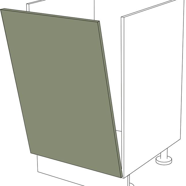IKEA Metod Fronten Spülmaschinentür in rustikalem Holzdesign, grün, 45x80 cm. - NovaFronten - Küchen Fronten - Standard - Holz Rustikal - Spülmaschinentüren